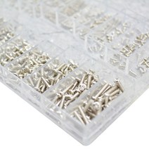 마이크로볼트 M1.2 / M1.4 / M2 I 납작 플러스 접시머리 볼트, 1세트, 9개입