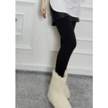 가죽 반바지 밴딩 팬츠