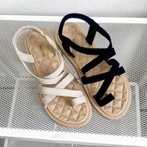 여자 여름 스웨이드 샌들 P06