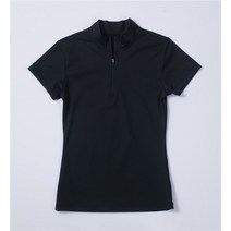 승마바지 승마복 조끼 승마 의류 티셔츠 여성 티 탑스 말 등 라이더 여름 반팔 장비 플러스 사이즈, 02 블랙 컬러_04 XL