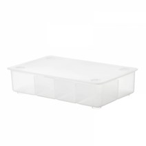 이케아 GLIS 글리스 수납함 뚜껑 투명 34x21cm 802.831.04, Box