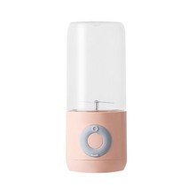 슬러시 500ml 미니 과즙 믹서 휴대용 홈 푸드 프로세서 스무디 메이커 믹서 과즙 기계 푸드 프로세서 컵 usb 충전식, 분홍색