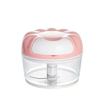다기능 마늘 연마 절단기 수동 마늘 압착 식품 채소 절단기 육류 연마기 주방 작은 공구 후추 옥수수, 1 건, 분홍색