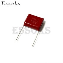 2PCS 100V106J 10 미크로포맷 피치 22mm 10000NF 100V 106 106J CBB 폴리 프로필렌 필름 커패시터