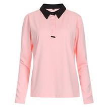 샵앤 케인 국산 골프웨어 카라넥 긴팔 티셔츠 NE-WSH-W516-핑크