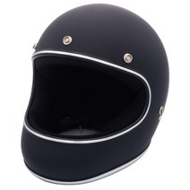 댐 트랙스 (DAMMTRAX) 오토바이 헬멧 풀 페이스 AKIRA 매트 블랙 L 사이즈 (59CM ~ 60CM)