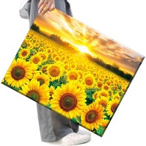파센 액자 캔버스형 보석십자수 DIY 키트 40 x 50 cm, FS183햇빛 해바리기, 40x50 cm