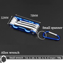 접이식 육각 렌치 금속 메트릭 알렌 세트 Torx Allen Key Hex 스크루 드라이버 수공구 Llave Hexagon Spanner, [03] Small hexagon wrench, 03 Small hexagon wrench