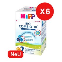 힙 바이오 콤비오틱 NeU 무전분 2단계_600g 신상품 분유, 6개, 600g
