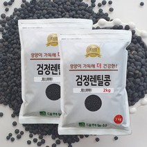 21년/렌틸콩 검정렌틸콩 4kg(2kgx2) / 슈퍼푸드 박스포장