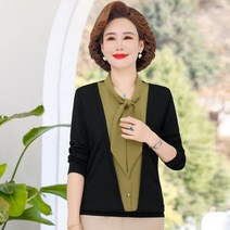 아줌마큰옷 빅사이즈 50대 60대 중년 봄 엄마옷 세련된 블라우스