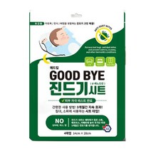 굿바이 진드기 퇴치 시트 4개입/1팩 애완동물 집먼지 알레르기 살충 비엠몰, 4개입(14X20cm)