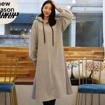 퍼니걸스 기모 맥시 후드원피스_8773