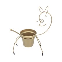 크리스마스 엘크 꽃 꽃병 신선한 말린 꽃꽂이 용 컨테이너 테이블 중심 장식을위한 농가 냄비, S