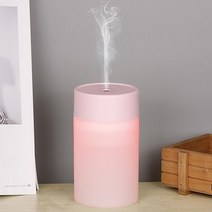 꽃병 우드 가습기 미니 디퓨저 가열식 필터없는 인테리어 LED 다이소 차량용 노필터 빗소리 난방텐트 청소쉬운 코스트코 굴뚝 기화식 생수통 용암 샤오미, A_물유리핑크