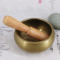 8-17.5cm 부처님 소리 그릇 티베트어 노래 그릇 황동 차임 노래 그릇 요가 명상 음악 심리 치료 마사지, 17.5cm