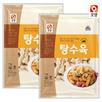 [퀴클리몰] 사조오양 일반 탕수육 1kg x 2개, 1개