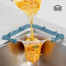 2세대 음식물거치대 신형음식물 거치대 자연분해거름망 쓰레기 거치대 음식물 음식물 쓰레기세트, 1세트, 회색