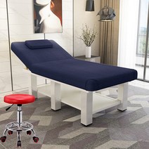 지압침대 3단미용베드 안마 매트 리클라이너 침대 마사지 반영구베드 한의원침대 접이식베드 미용전동베드미용실 접이식 속눈썹 물리치료 뜸 무늬 수 추나 가정용, 네모난 다리 185 x 70 파란색 베x 송판 송걸상