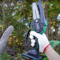 나리온 미니 전기톱 충전톱 4인치 충전식 전동 체인 소형, 4인치 톱 배터리 2개 세트