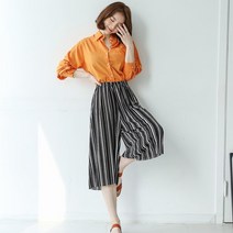 맥걸 여름에 시원한 7부와이드팬츠