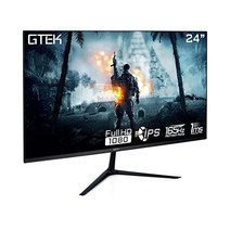 GTek GTEK 165Hz 게이밍 모니터 IPS 24인치 프레임리스 디스플레이 풀HD 1920 x 1080P 기술 1ms 144Hz HDR FreESync 포트/HDMI VESA