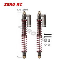 rc 서스펜션 110 RC 락 크롤러 메탈 오일 쇼크 업소버 90MM 95MM 100MM 105MM 110MM 115MM 피기 백 듀얼 스프링 댐퍼, GM 115MM 2PCS