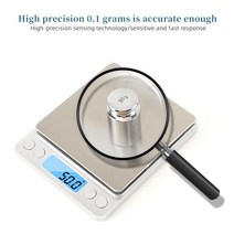 칼달비츠 정밀 측량 컴팩트 디지털 주방저울 3kg, 디지털3kg, 1개