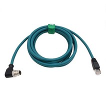 HangTon Cognex 산업용 카메라 센서용 직각 M12 이더넷 8핀 X-코드 RJ45 케이블 직각 90도 커넥터 CAT-7e (5m), 2m, 2m