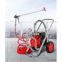 에어리스스프레이기계 분무기 도장 전문 페인트 건 도구 페인팅, 싱글 건 스틸 헤드 4800W 업그레이드