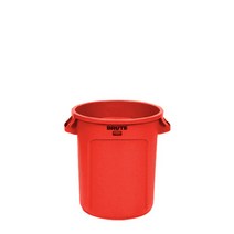 러버메이드 벤티드 브루트(37L) 원형 컨테이너 리빙박스, 빨간색, 1개