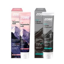 2080 히말라야 핑크솔트 블랙치약 차콜민트 120g