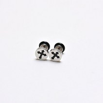 원형 엔틱 십자가 바벨 S.STEEL 피어싱 (1EA)