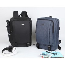 신입사원 USB포트 기본 기능성 백팩 남자 배낭 노인 유투버 일용직 큰