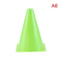 축구 용품 훈련 18CM 사인 버킷 6 인치 배리어 도로 플랫 낮은굽 트레이닝 콘 롤러 파일 스프링 백 마킹 컵 심볼 스포츠 악세서리, [06] A6, 06 A6