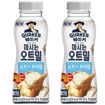 퀘이커 마시는 오트밀 오트&우리쌀, 50g, 12개