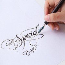 영어 나무 서예 딥 펜 6 펜촉 고딕 아랍어 기울임꼴 만화 만년필 레터링 스케치 드로잉 학교 용품, 없음