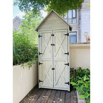 야외 수납장 농기구 보관함 조립식 부스 정원 캐비넷, 원예 벤치