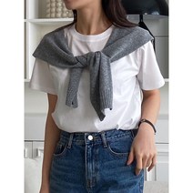 봄 여성 캐시미어 숄 어깨 울케이프 페이크 가디건 (2color)