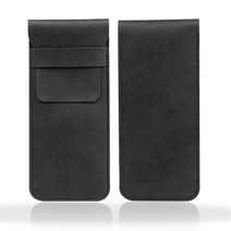 만년필파우치 필통 만년필 케이스 1 pc pu 가죽 연필 가방 홀더 학교로 여행 빈티지, 검은색