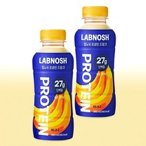 흔들고 마시면 끝 랩노쉬 프로틴드링크 마일드 바나나 350ml X2개