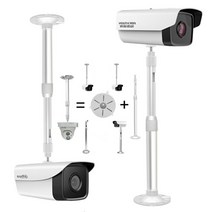 CCTV 폴대 감시카메라 텔레스코픽 브래킷 카메라 봉, 60-120cm
