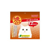 이나바 야끼사사미 고급 수제 고양이 간식 12개입, 1개, 가다랑어믹스 QSC-17