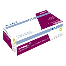 VWR 라텍스장갑 Latex gloves/의료 식품 실험용 장갑, 라텍스 글러브 M(미디움)