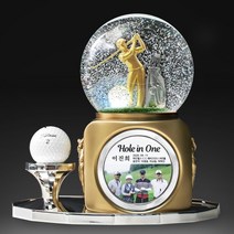 골프트로피 싱글패 이글패 감사패 홀인원패 LED스노우볼, 골드