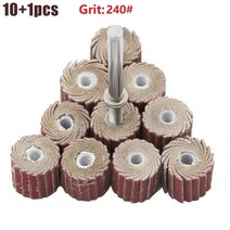 원형 샌딩기 사포 샌더 전기10Pcs 루버 그라인딩 휠 연마재 플랩 샌딩 샌드페이퍼 로타리 공구 용 연삭 디, 240