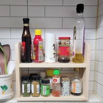 [바보사랑] 에이스독서대 원목2단 양념통선반, 상세 설명 참조, 상세 설명 참조