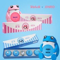 볼빅 진로 두꺼비 비비드 롱 4피스 + 볼마커 세트, 블루, 1세트