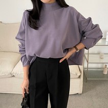 수키 뒷단추 폴라 블라우스 1089251