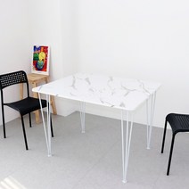 로아공방 입식테이블 원형 타원형 사각형 식탁 높은 책상, 스톤화이트